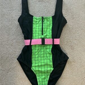 Lazy Oaf Moody Check Swimsuit